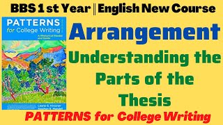 Arrangement Understanding the Parts of an Essay BBS 1st Year English  The Writing Process [upl. by Wilone]