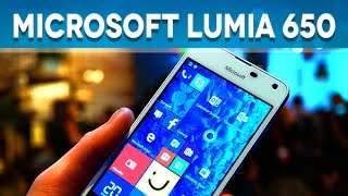 Microsoft Lumia 650 prise en main MWC16  Test Mobile [upl. by Ardnnek158]