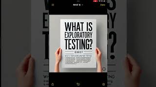 What is Exploratory Testing [upl. by Naedan332]