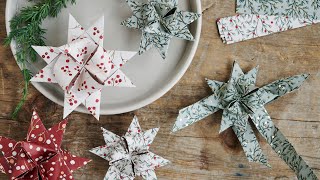 How to fold a Christmas star – DIY by Søstrene Grene [upl. by Pastelki]