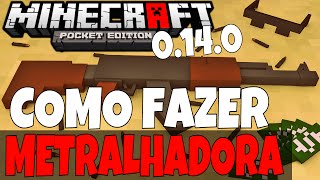 Metralhadora Automática Que Atira Sem Mods Minecraft PE 0140 [upl. by Ku56]