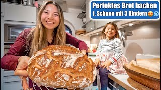 Brot einfach amp schnell selber backen 😍 Neue Erziehung Regeln 1 Schnee mit 3 Kindern  Mamiseelen [upl. by Hernando]