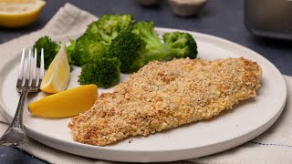 Baked Almond Crusted Tilapia Recipe [upl. by Ozneral]