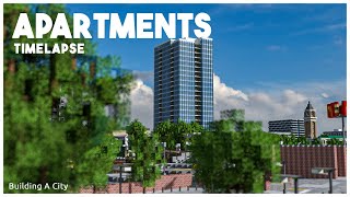 Building a Modern Apartment Tower in Minecraft Timelapse [upl. by Kathleen350]