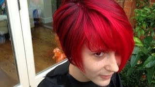 The Best Red Hair Colour A Vibrant Cherry Red Colour Refresh [upl. by Aissert872]