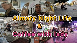 Solo Trip AlmatyKZEP8  Almaty NIGHT LIFE  Coffee with LADY LAST DAY  Tech Market [upl. by Irrehc]