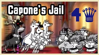 The Battle Cats  Capones Jail  SOL 4 Star  Crown [upl. by Bunow]