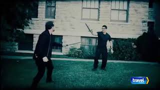 Ghost Adventures Clips  Pythian Castle  Crew Sword Fight [upl. by Rabassa41]