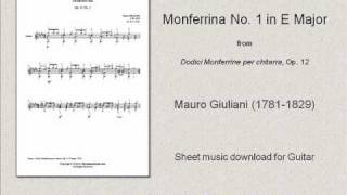 Giuliani  Monferrina Op 12 No 1 [upl. by Tannenbaum]