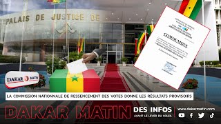 🔴COUR DAPPEL DE DAKAR  LES RESULTATS PROVISOIRS DES ELECTIONS LEGISLATIVES I JEU 21 NOV 2024 [upl. by Verlie]