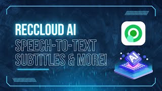 Create Subtitles Transcriptions and AI Voices with RecCloud  AI Apps [upl. by Etteloiv336]