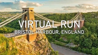 Virtual Run  Bristol Harbour England  4K POV Treadmill Scenery [upl. by Netniuq467]