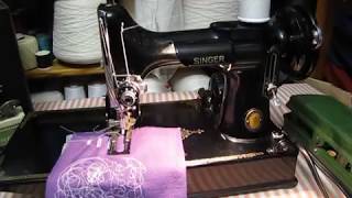 Singer Featherweight 221 sewing machine attachments amp buttonhole tutorial [upl. by Aray]