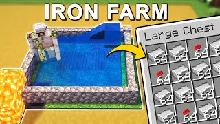 SUPER EASY Iron Farm in Minecraft 121 Tutorial [upl. by Bergren]