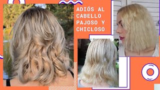 Recupero mi cabello chicloso maltratado y dañado  Me crece cabello mas rapido productos veganos [upl. by Gallager]