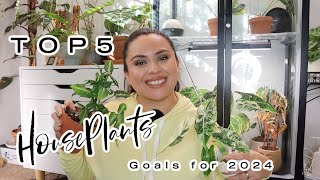 Top 5 House Plants  Goals for 2024  Nancy G [upl. by Felder37]