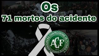 Chapecoense  fotos e nomes dos 71 mortos [upl. by Einnij]