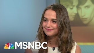 Alicia Vikander Talks ‘The Danish Girl’  MSNBC [upl. by Ayaros]