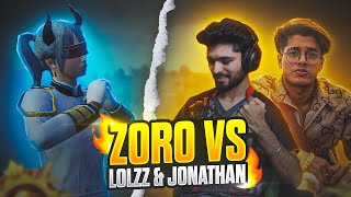 ZORO 1v3 JONATHANGAMINGYT LoLzZzGaming SQUAD 🤯 JONATHAN LIVE CHAT REACTION 😳🔥 pubg bgmi [upl. by Benedicto]