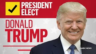 Donald Trump is elected 47th president of the United States NBC News projects [upl. by Wertz]