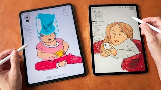 OnePlus Pad vs iPad for artists and drawing [upl. by Stefanac28]