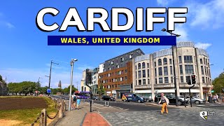 Cardiff Wales Full Video  Cardiff City Centre Summer Walking Tour [upl. by Lacie]