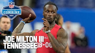 Joe Milton IIIs FULL 2024 NFL Scouting Combine On Field Workout [upl. by Dierdre]