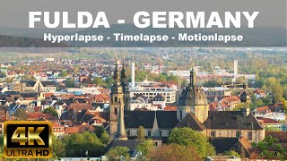 FULDA  GERMANY  4K  City Tour  Hyperlapse Timelapse Motionlapse [upl. by Esme]