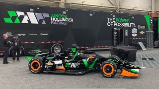 Juncos Hollinger Racing Indycar team at the Pennsylvania Auto Show [upl. by Whallon]