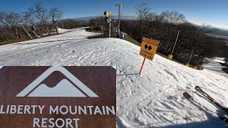 Skiing at Liberty Mountain Resort in PA [upl. by Newol61]