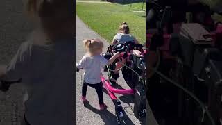 Little Girl Walks Next To Her Sister For The First Time 💕 [upl. by Mcwherter955]