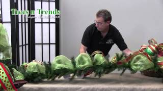 How To Decorate a Garland for Christmas  Trees n Trends  Unique Home Decor [upl. by Sucul]