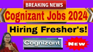 Cognizant Off Campus Drive 2024  Hiring for Freshers as Graduate Trainee [upl. by Anbul809]