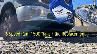 How to change the transmission fluid on a RAM 1500 5 and 6 Speed Transmission 545RFE 645RFE [upl. by Goss]