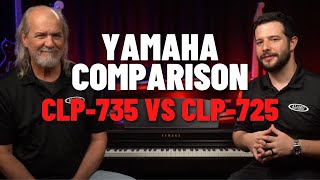 Yamaha CLP Series Comparison  CLP735 vs CLP725 [upl. by Cristian212]