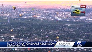 Flight of the Nations mass ascension takes off from Balloon Fiesta [upl. by Merrill]