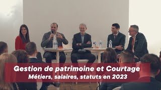 Gestion de patrimoine et courtage  Métiers salaires statuts en 2023 [upl. by Bernstein]