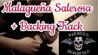 Avenged Sevenfold  Malagueña Salerosa Guitar Solo Cover w Original Backing Track [upl. by Elleneg]