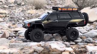 Kyosho mini z 4x4 4Runner First outing with this sweet little old school gen1 4Runnerrccrawler [upl. by Winikka]