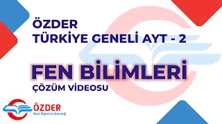 AYT2 FEN BİLİMLERİ SORU 33 [upl. by Nonnaer]