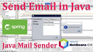 Java Programming  14  Send Email in Java  Java Mail Sender  Send Email Java [upl. by Leaffar260]