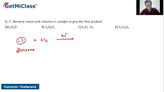 Benzene final product KCET 11th Chemistry Hydrocarbons [upl. by Oal247]