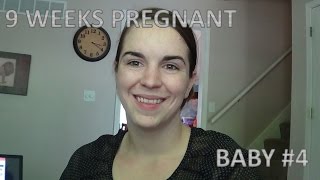 9 Weeks Pregnant with Baby 4 Weight Gain Symptoms Easing and Cravings [upl. by Bean531]