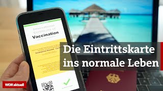 Impfpass Die CoronaImpfung als Freikarte für Fitnesscenter und Partys  WDR aktuell [upl. by Anaibaf138]