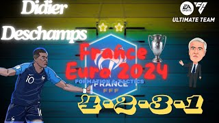 EAFC 24 HOW TO PLAY LIKE DIDIER DESCHAMPS FRANCE EURO 2024 FORMATION amp TACTICS [upl. by Eseerahs121]