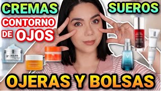 CREMAS PARA CONTORNO DE OJOS CON OJERAS Y BOLSAS 🐼 DE FARMACIA Y ALTA GAMA  MARIEBELLE COSMETICS [upl. by Lesley]