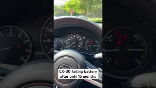 2023 CX30 turbo battery issues [upl. by Eeram]