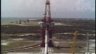 Launch of MercuryRedstone 3 Freedom 7 With Alan Shepard [upl. by Llirrehs]