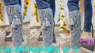 Como tejer los calentadores o palainas N° 2 a crochet en punto  para niñas y damas [upl. by Recneps]