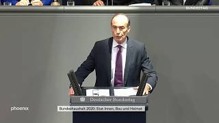 Eberhard Gienger CDU zum Etat Inneres Bau und Heimat am 281119 [upl. by Dnomyad]